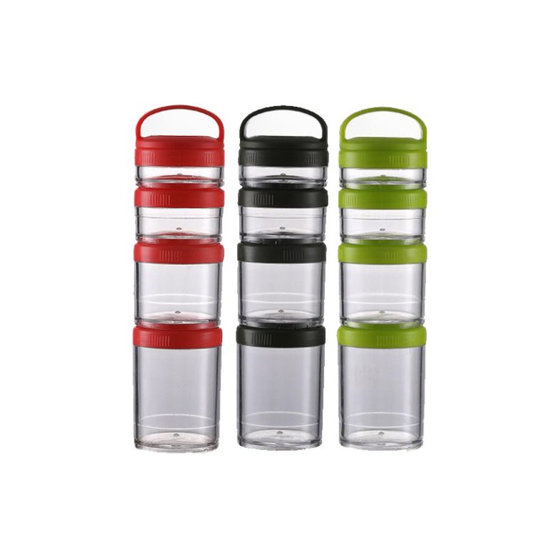 4-layer Stackable Protein Powder Snack Containers - Promo Items ...
