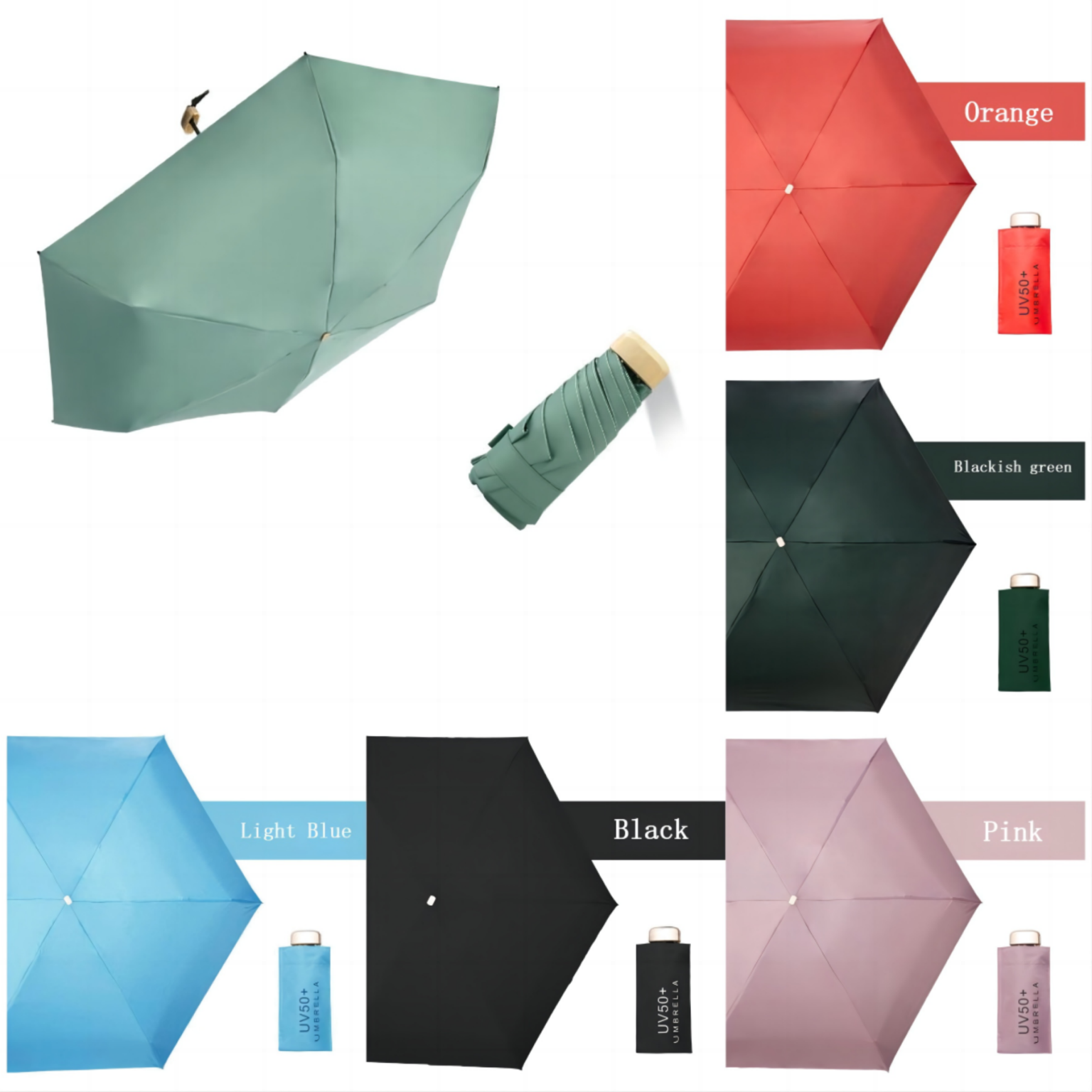 Ultralight mini sunscreen folding umbrella - Promo Items, giveaways ...